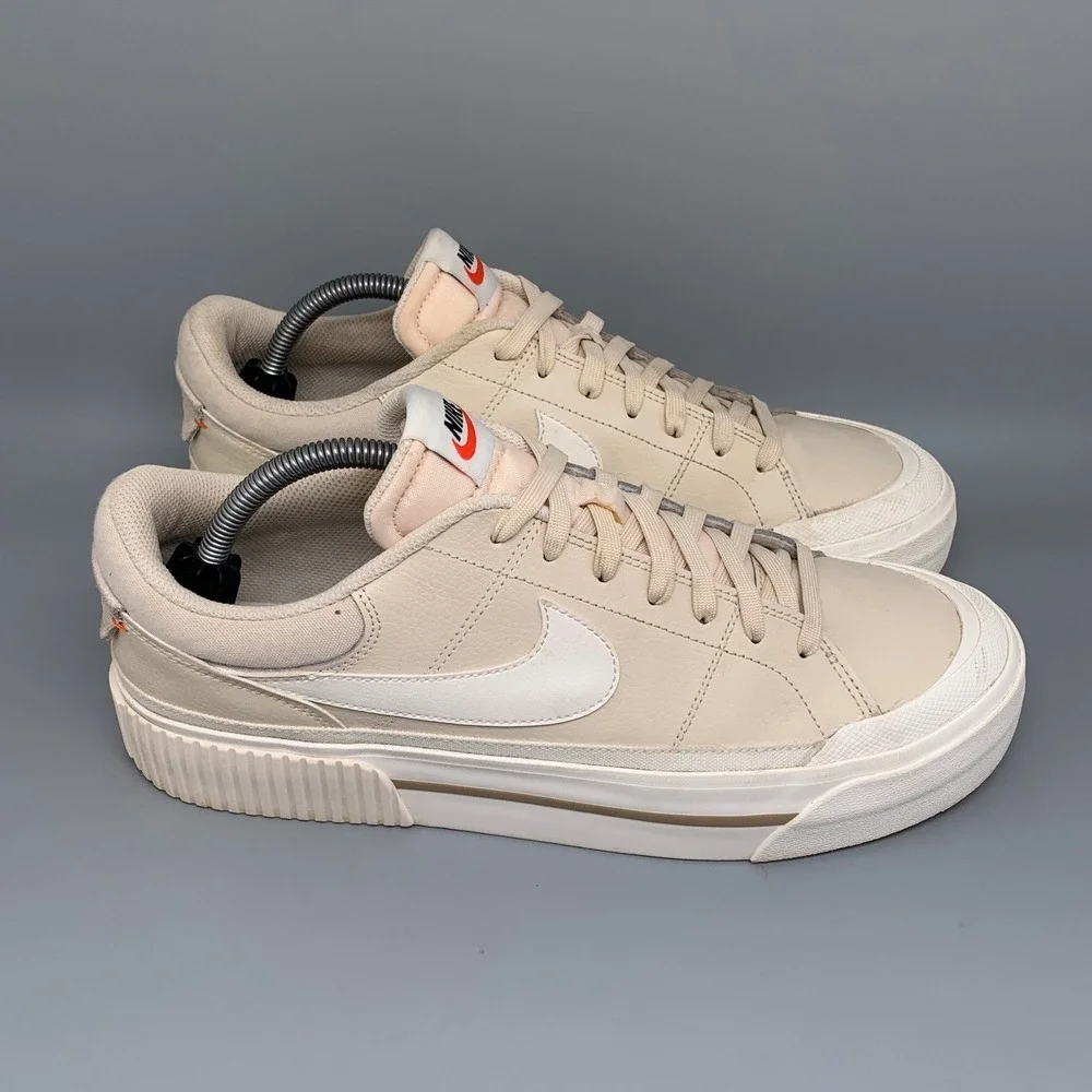 Nike Court Legacy Lift Sanddrift‎ Shoes DM7590-200 Women's Sz 12
